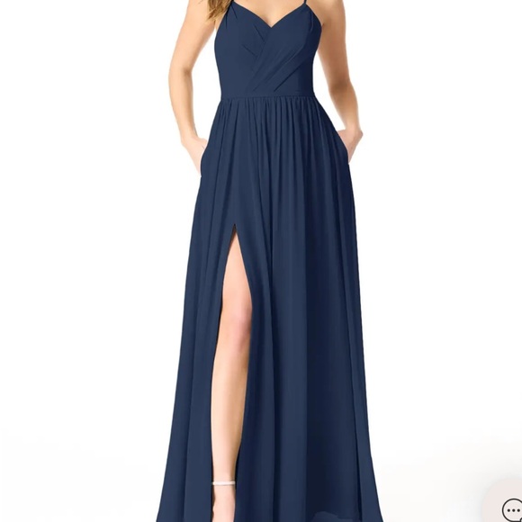 Azazie Dresses & Skirts - Dark Navy Azazie Cora